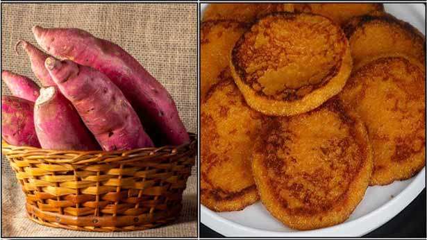 சர்க்கரை வள்ளி கிழங்கு பான் கேக்