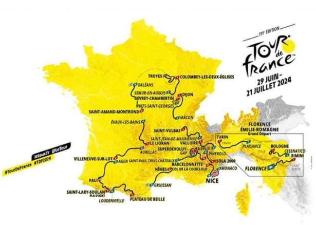 இன்று இத்தாலியில் இருந்து பல மாற்றங்களுடன் 'Tour de France 2024' துவிச்சக்கர வண்டி பந்தயம்