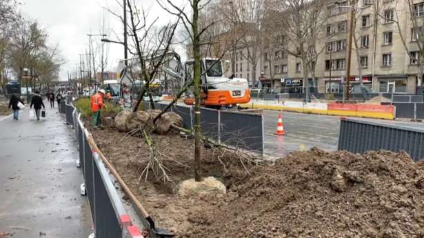 Porte de la Chapelle : மரநடுகை பணி தீவிரம்!!