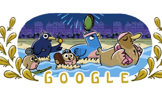 Google Doodle - உலகளாவிய ஒலிம்பிக் நிகழ்வை கொண்டாடும் கூகுள்